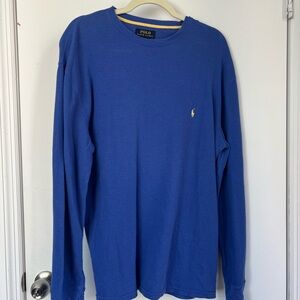 Polo by Ralph Lauren Men's Blue Long Sleeve Shirt